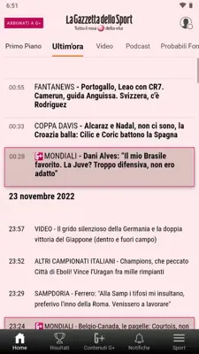 La Gazzetta dello Sport android App screenshot 2